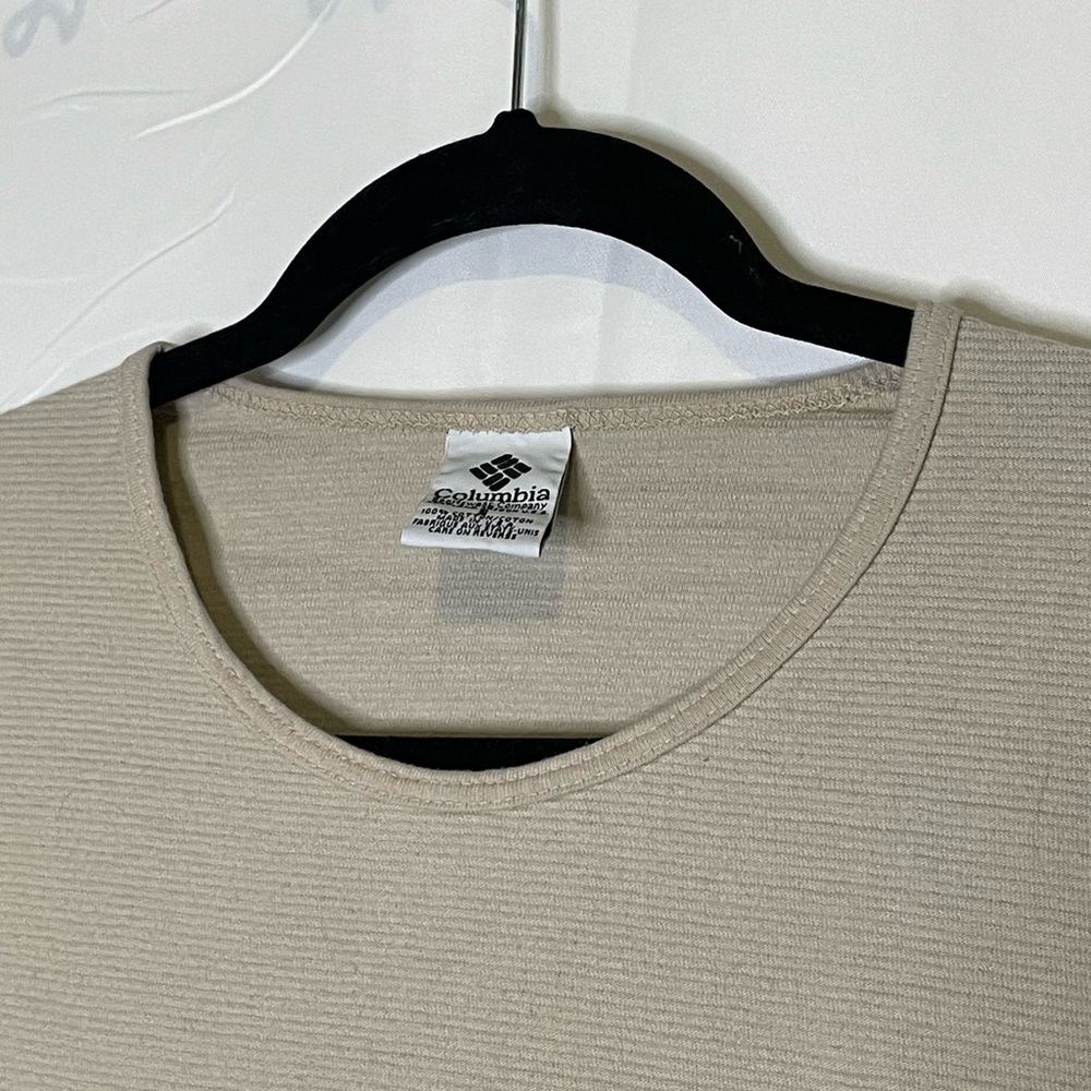 Columbia dark cream 100% cotton long sleeved top​​​​​​​​​​ - Picture 3 of 4